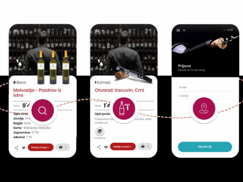 novost aplikacija winedrop digitalni prozor u vinski svet vinski magazin vino fino