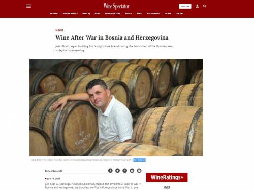 novost wine spectator objavio tekst o vinima hercegovine vinski magazin vino fino